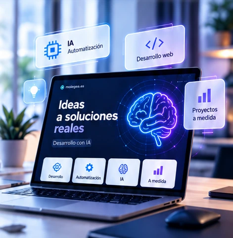 Ideas a soluciones reales con inteligencia artificial, automatización y desarrollo web